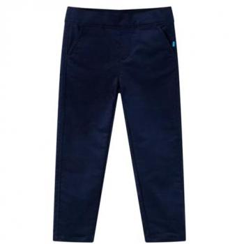 Pantalón Infantil Azul Marino Oscuro 140 con Cinturilla Elástica y Bolsillos Laterales