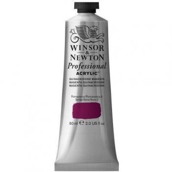 Winsor & Newton Professional - Pintura acrílica tubo 60 ml, color Magenta quinacridona
