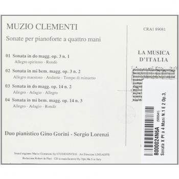 Sonata x pf a 4 mani n.1 e 2 op.3, n.2 e 3 op.14