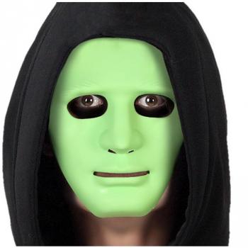 Máscara de Halloween Terrorífica Fluorescente en PVC Verde Atosa