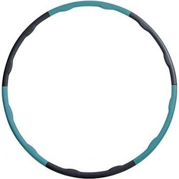 Schildkröt Fitness Hula Hoop with Massage Waves, 100cm Diameter, Grey-Skyblue