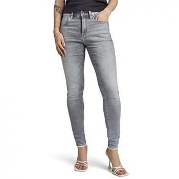 Jeans Lhana Skinny G-Star para Mujer, Gris (Sun Faded Glacier Grey), Casual, Algodón, Denim, Talla 25/32