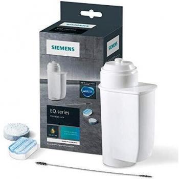 Siemens TZ80004A - Juego de mantenimiento para cafeteras automáticas EQ, incluye cepillo de limpieza