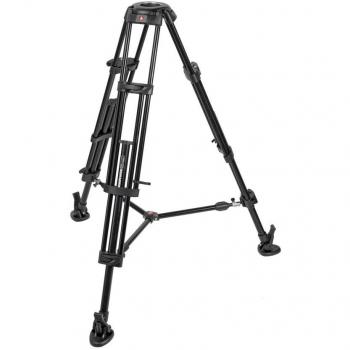 Manfrotto 545B Pro Heavy Duty Aluminum Video Tripod with 100mm Half Ball and Middle Spreader
