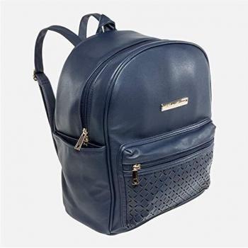 Mochila, piel sintética, diseño de mamá sprint fashion azul marino, 30 x 36 x 13 cm