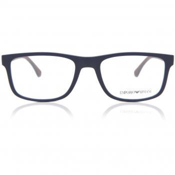 Emporio Armani Gafas Graduadas EA 3147 5799 Armazones para Hombre Azules con lentes recetados de 55 mm