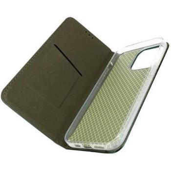 Funda Tarjetero iPhone 14 Pro con Soporte y Solapa Magnética Verde Oscuro