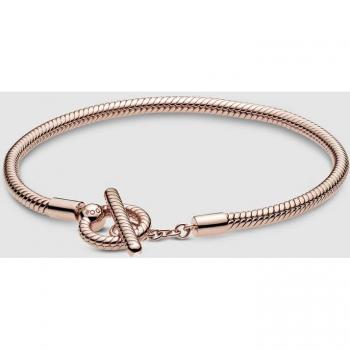 Pulsera Pandora Moments en Pandora Rose Cadena de Serpiente con cierre en T 589087C00