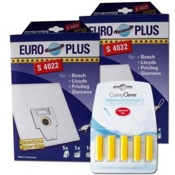 Euro Plus S 4022/2Pack de 2bolsas de aspiradora boschsiemens y 5Conny Clever barritas aromáticas