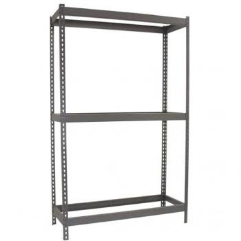 Estantería Metálica ECOFORTE 1806-3 Gris, 60x180 cm, Carga Max. 400 kg por Balda, Industrial, Sin Bandejas