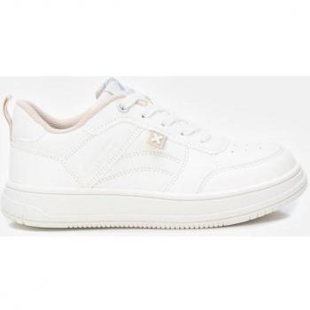 Zapatillas deportivas para niña en blanco de piel vegana