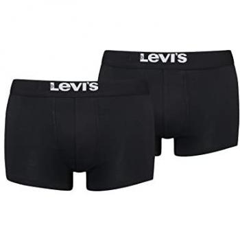 Bóxer Levi's Solid Basic de Algodón Orgánico Negro (2 unidades) - XL
