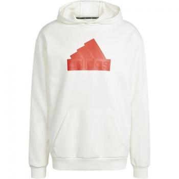 Sudadera con capucha adidas Future Icons Badge of Sport hombre color blanco rosa - XS