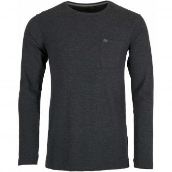 Ternua Camiseta Gudur LS T-Shirt M Hombre, Whales Grey, S