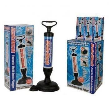 Drain Buster Powerful Plunger Toilet Sink Clog Sucker Remover Bath TUBS Showers