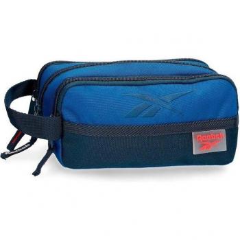 Estuche Escolar Triple Cremallera Poliéster Atlantic Azul Reebok