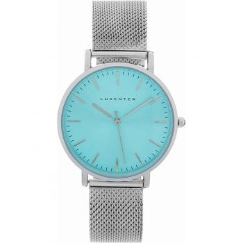 Reloj Mujer Luxenter Uzrai Acabado en Rodio - Reloj de pulsera para mujer, diseño elegante, acabado en rodio, resistencia al agua, esfera analógica, correa ajustable