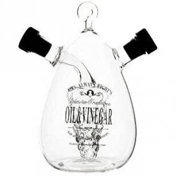 Aceitera DKD Home Decor Vinagrera Transparente Vidrio de Borosilicato