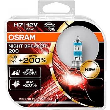 Bombilla para Automóvil Osram NIGHT BREAKER 200 H7 (2 unidades)