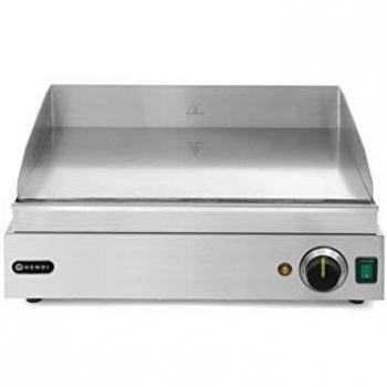 Plancha eléctrica Hendi Blue Line 2400W, lisa, 52x33cm, 220V