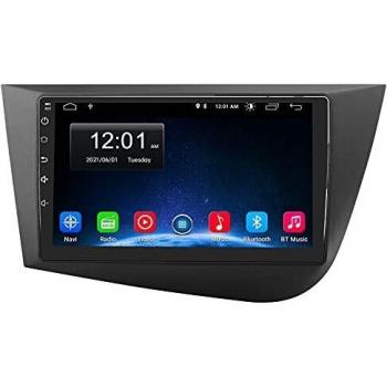 AWESAFE [Android 10.0 2GB+32GB] Radio Coche Pantalla Seat Leon MK2 2005-2012, Autoradio de 9 Pulgadas Pantalla Táctil,con WiFi/GPS/Bluetooth/DSP/RDS/USB/FM Am, Apoyo MirrorLink, Carplay/Android Auto