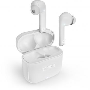 Auriculares In-ear True Wireless Stereo (TWS) SBS Beat Free con Estación de Carga de 200 mAh - Blanco