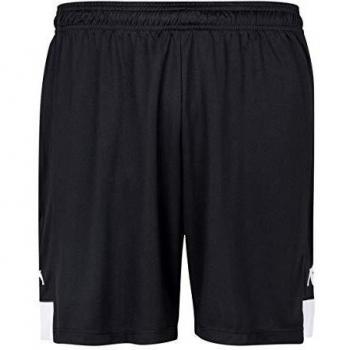 Kappa Paggo Pantalón Corto de Equipación, Hombre, Negro/Blanco, XL