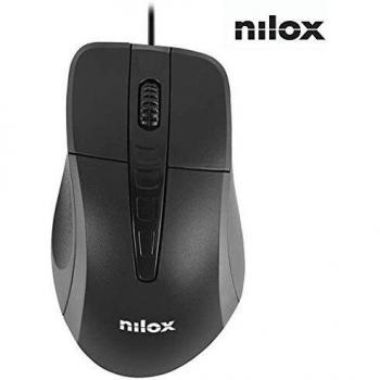 Nilox Optical Mouse USB 1000DPI, Black