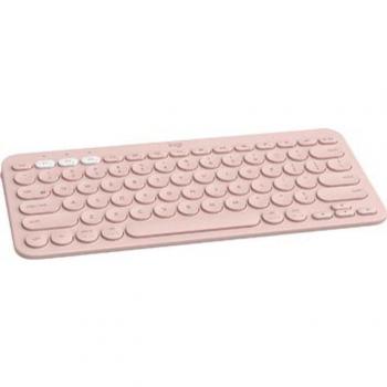Logitech K380 Multi-Device Teclado Bluetooth AZERTY Francés Rosa