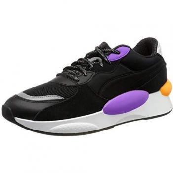 PUMA Unisex RS 9.8 Gravity Trainers, Black-Purple Glimmer, 10.5 UK
