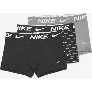 Bóxer Nike Dri-FIT Essential Micro Trunk Pack de 3 Hombres - Negro, Gris, Blanco - XL