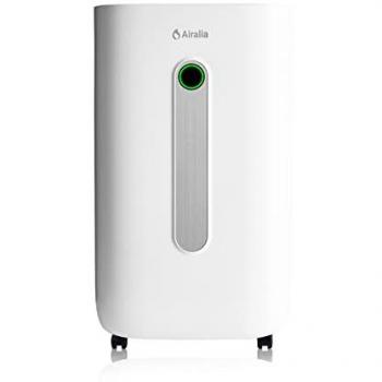Deshumidificador Airalia 20L con Depósito Extraíble de 6,5 litros, Desagüe Continuo y Temporizador 24h para Habitaciones de hasta 50m2