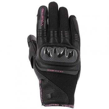 V Quattro Design Spider Evo 18 guantes para mujer, negro, talla L