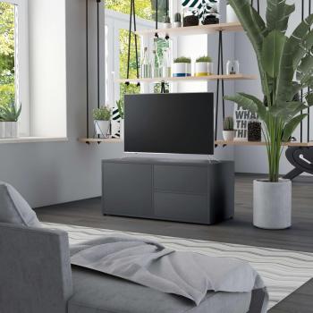Mueble para TV de madera contrachapada gris 80x34x36 cm vidaXL
