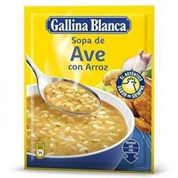 Gallina Blanca - Sopa de ave con arroz - 80 g - [Pack de 12]
