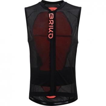 Briko Armor Vest Chaleco de Protección Negro Naranja Fluor XL