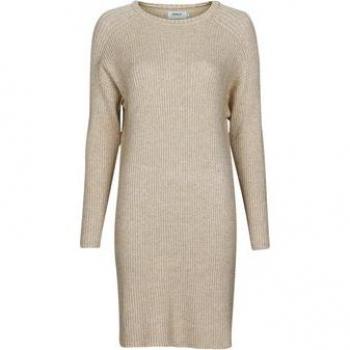 Vestido Only Fia Katia Acanalado para Mujer Beige