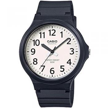 Casio Reloj Analógico para Hombre de Cuarzo con Correa en Resina MW-240-7B