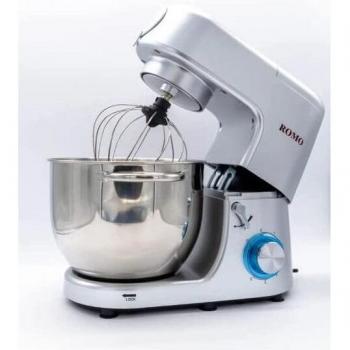 Amasadora Profesional 1500W 7L Gris con Batidora, Picadora de Carne y Procesador de Alimentos 6 Velocidades