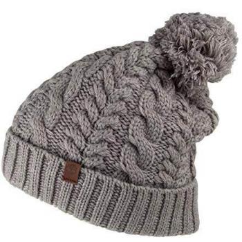 Timberland Hats Cable Watch Cap Bobble Hat - Gris claro