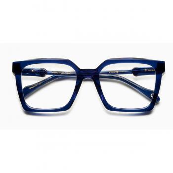 Etnia Barcelona Tarantula Women's Eyeglasses - Blue Rectangle Frame, Size 52, Blue Light Blocking Available