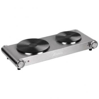 Fornello Eléctrico Doble Ardes HOBINOX DUO ARFOEL02 - 2 Placas de 18.8/15.5 cm - 1500+1000W en Acero