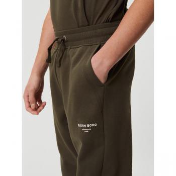 Björn Borg Borg Logo Pants Green, Size 122-128