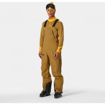 Helly Hansen Men's Ridge Infinity Brown Ski Pants with Suspenders 2XL