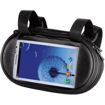 Hama Hard Case - Bolsa para Llevar Smartphones en la Bicicleta, Color Negro