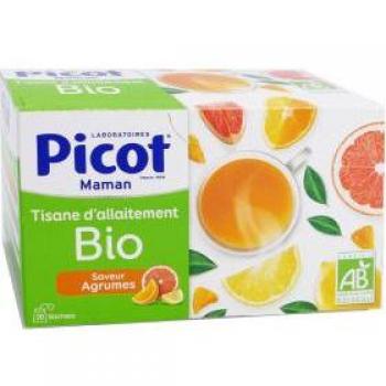 Picot Maman Tisane Allaitement Bio Saveur Agrumes 20 Sachets