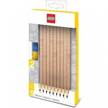 LEGO - Pack de 9 lápices nº2 con toppers