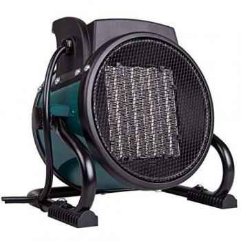 Calefactor eléctrico cerámico 2 en 1 - Ventilador de 2000W - 3 posiciones - para habitaciones de hasta 20 m²