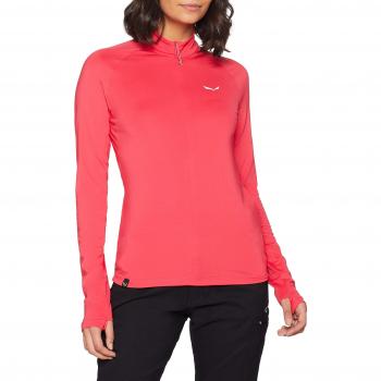 SALEWA puez pl W Hz L/S té, Todo el año, Mujer, Color Rose Red, tamaño 40/34