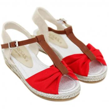 Fresas 55581 sandalias ninas color rojo talla 38